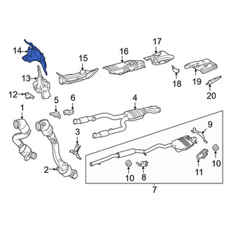 Mercedes-Benz OE - Center Floor Pan Heat Shield