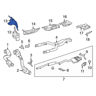 Mercedes-Benz OE - Center Floor Pan Heat Shield