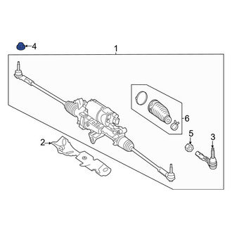 Mercedes-Benz OE - Rear Outer Steering Tie Rod Nut