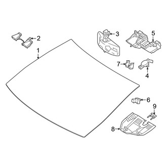 Mercedes-Benz OE - Windshield - Glass