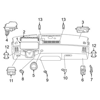 Mercedes-Benz OE - Instrument Panel - Cluster & Switches