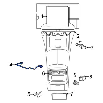 Mercedes-Benz OE - Front Forward Audio Auxiliary Jack