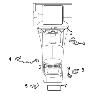 Mercedes-Benz OE - Console - Electrical Components