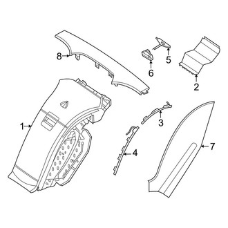 Mercedes-Benz OE - Rear Console (Upper Console)