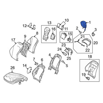 Mercedes-Benz OE - Front Left Headrest