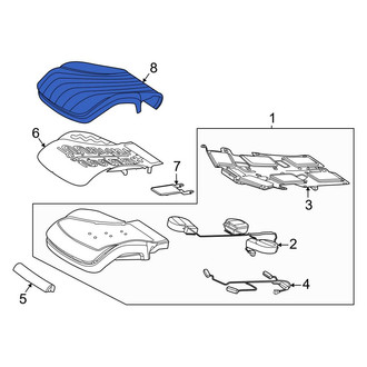 Mercedes-Benz OE - Front Left Seat Cover