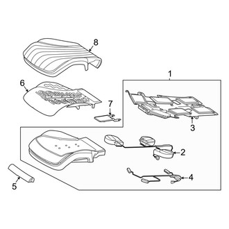 Mercedes-Benz OE - Seats & Tracks - Driver Seat Components (Seat Cushion)