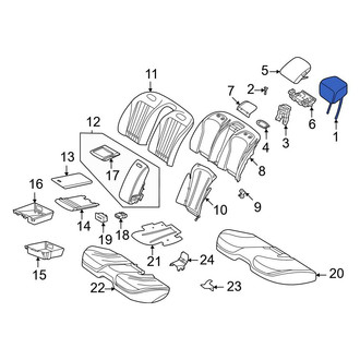 Mercedes-Benz OE - Rear Outer Headrest