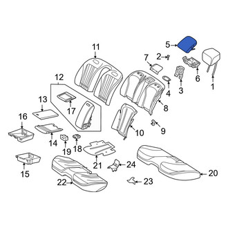 Mercedes-Benz OE - Rear Center Headrest