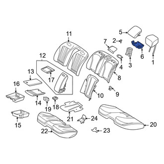 Mercedes-Benz OE - Rear Center Headrest