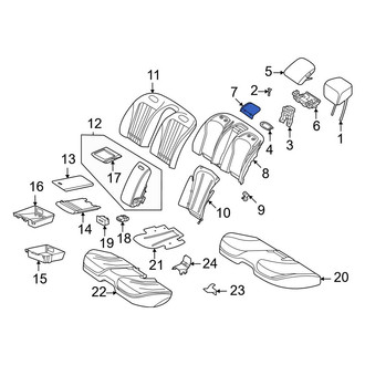 Mercedes-Benz OE - Rear Headrest Cover