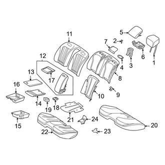 Mercedes-Benz OE - Seats & Tracks - Rear Seat Components (Bench Seat)