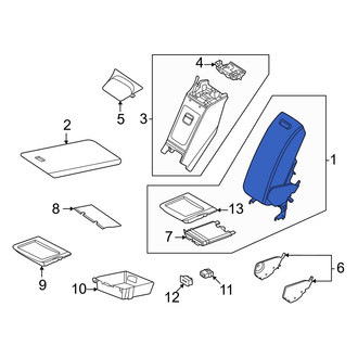 Mercedes-Benz OE - Rear Seat Armrest