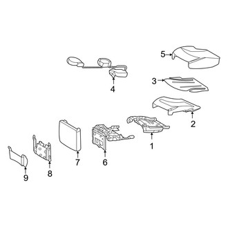 Mercedes-Benz OE - Seats & Tracks - Rear Seat Components (Bucket Seats, Seat Cushion, With Executive Package)