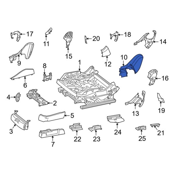 Seat Back Recliner Adjustment Mechanism Cover