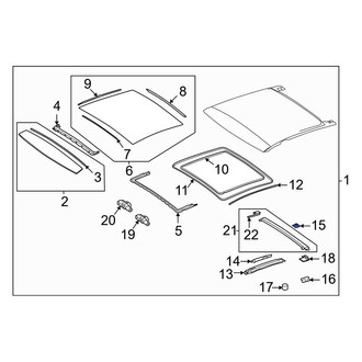 Mercedes-Benz OE - Sunroof Cover Bracket