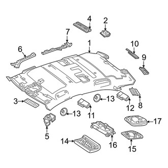 Mercedes-Benz OE - Roof - Interior Trim (Headliner & Components)
