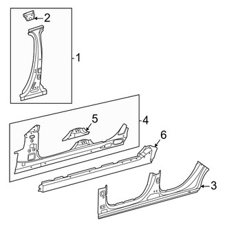 Mercedes-Benz OE - Pillars, Rocker & Floor - Center Pillar & Rocker