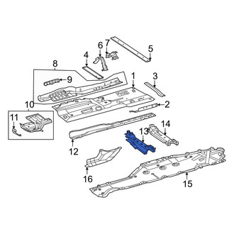 Mercedes-Benz OE - Front Left Seat Track Reinforcement