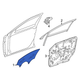 Mercedes-Benz OE - Front Left Door Glass