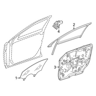 Mercedes-Benz OE - Front Door - Glass & Hardware