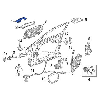Mercedes-Benz OE - Front Left Outer Exterior Door Handle