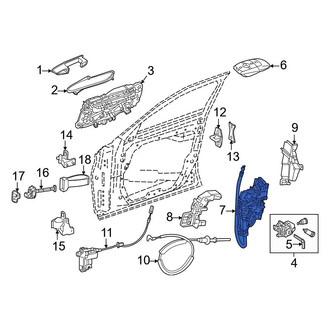 Mercedes-Benz OE - Front Left Door Latch Assembly