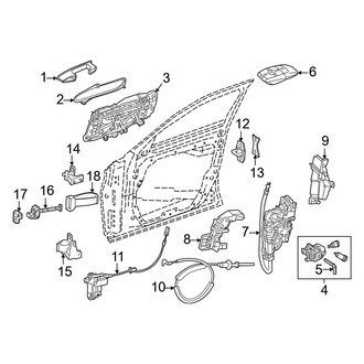 Mercedes-Benz OE - Front Door - Lock & Hardware