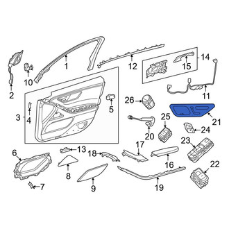 Mercedes-Benz OE - Front Left Power Seat Switch