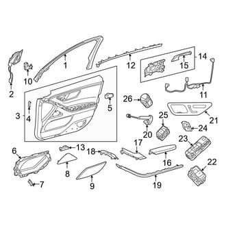 Mercedes-Benz OE - Front Door - Interior Trim