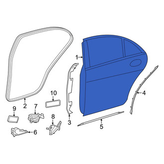 Mercedes-Benz OE - Rear Left Door Shell