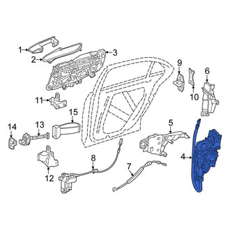 Mercedes-Benz OE - Rear Right Door Latch Assembly