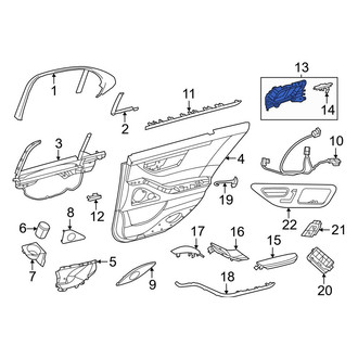 Mercedes-Benz OE - Rear Left Inner Interior Door Handle