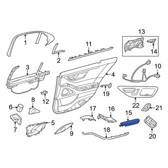 Mercedes-Benz OE - Front Left Door Armrest
