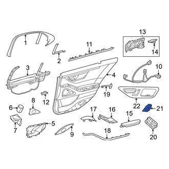 Mercedes-Benz OE - Rear Left Door Lock Switch