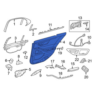 Mercedes-Benz OE - Front Left Inner Door Interior Trim Panel