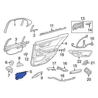 Mercedes-Benz OE - Front Right Door Trim Panel Pocket