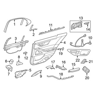 Mercedes-Benz OE - Rear Door - Interior Trim