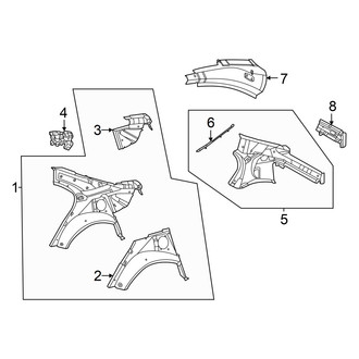 Mercedes-Benz OE - Quarter Panel - Inner Structure