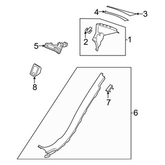 Mercedes-Benz OE - Quarter Panel - Interior Trim