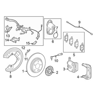 Mercedes-Benz OE - Rear Suspension - Brake Components