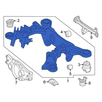 Mercedes-Benz OE - Rear Suspension Subframe Crossmember