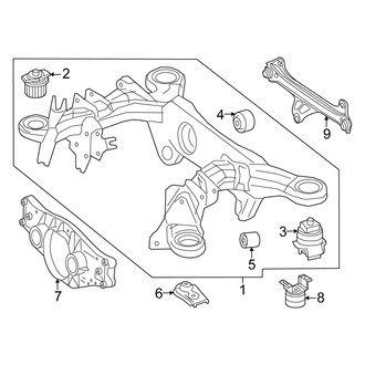 Mercedes-Benz OE - Rear Suspension - Suspension Mounting