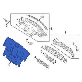 Mercedes-Benz OE - Rear Seat Frame Mounting Base
