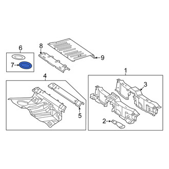 Mercedes-Benz OE - Rear Trunk Floor Access Cover Seal