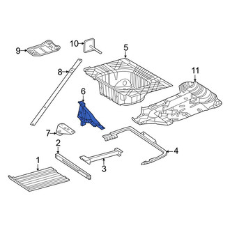 Mercedes-Benz OE - Rear Left Spare Tire Compartment Bracket