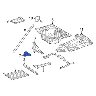 Mercedes-Benz OE - Rear Center Spare Tire Compartment Bracket
