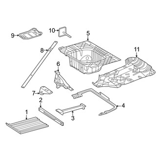 Mercedes-Benz OE - Rear Body & Floor - Floor & Rails
