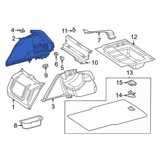 Mercedes-Benz OE - Rear Right Trunk Trim Panel