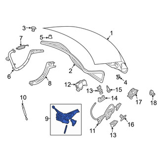 Mercedes-Benz OE - Rear Deck Lid Release Solenoid